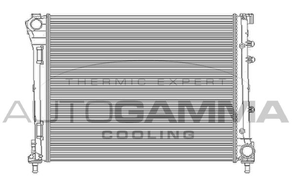 104620 AUTOGAMMA Радиатор, охлаждение двигателя