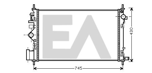 31R54224 EACLIMA Радиатор, охлаждение двигателя