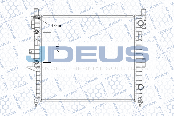 M017025A JDEUS Радиатор, охлаждение двигателя