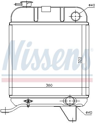 63460 NISSENS Радиатор, охлаждение двигателя