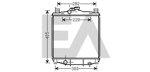 31R69032 EACLIMA Радиатор, охлаждение двигателя