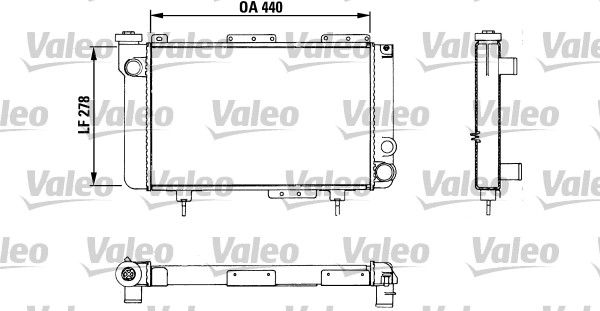 883463 VALEO Радиатор, охлаждение двигателя