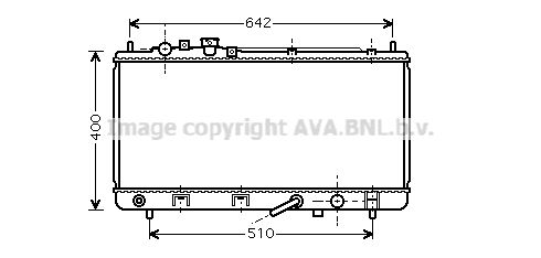 MZ2168 AVA QUALITY COOLING Радиатор, охлаждение двигателя