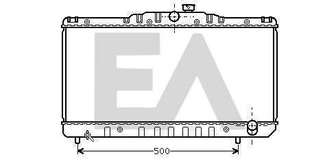 31R71013 EACLIMA Радиатор, охлаждение двигателя