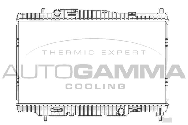 107763 AUTOGAMMA Радиатор, охлаждение двигателя