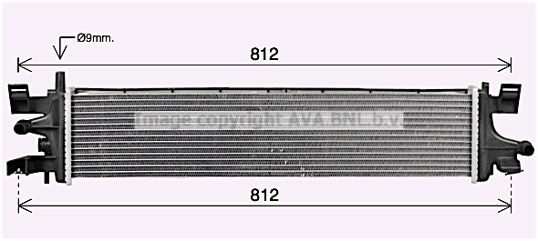 FD2663 AVA QUALITY COOLING Радиатор, охлаждение двигателя