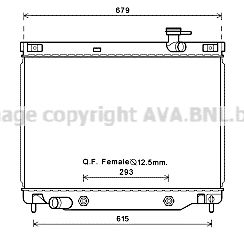 CT2040 AVA QUALITY COOLING Радиатор, охлаждение двигателя