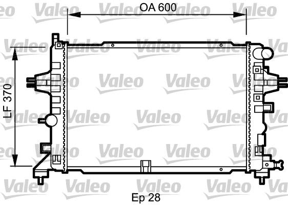 734432 VALEO Радиатор, охлаждение двигателя