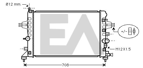 31R54200 EACLIMA Радиатор, охлаждение двигателя