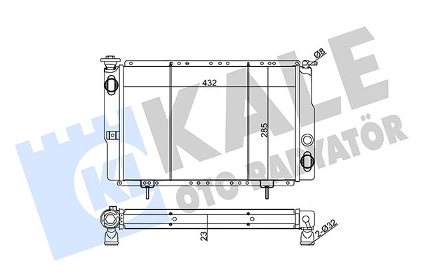 129800 KALE OTO RADYATÖR Радиатор, охлаждение двигателя