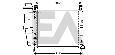 31R25011 EACLIMA Радиатор, охлаждение двигателя