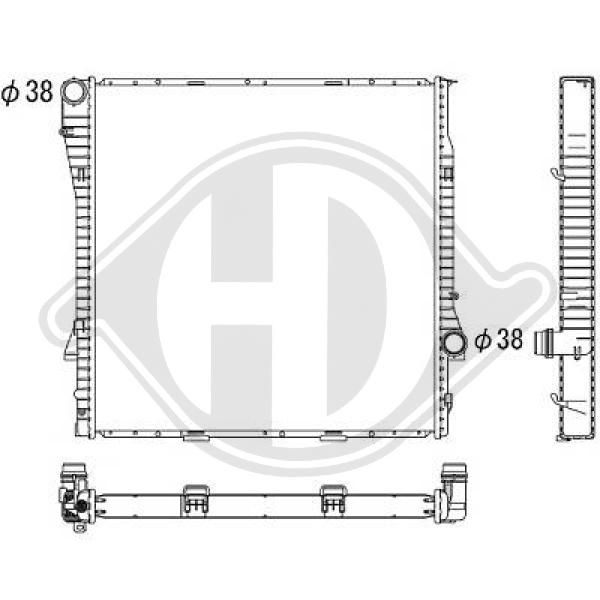 DCM1576 DIEDERICHS Радиатор, охлаждение двигателя
