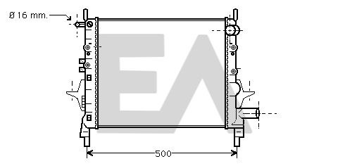 31R60111 EACLIMA Радиатор, охлаждение двигателя