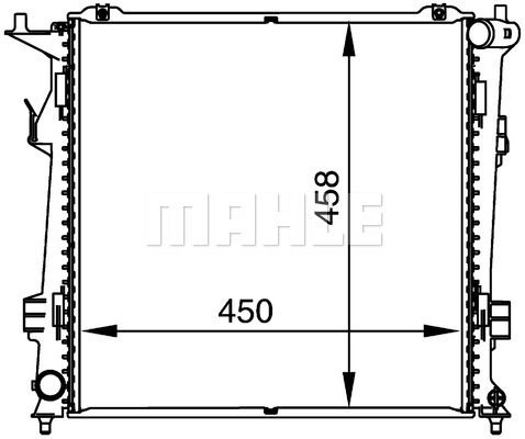 CR1367000P MAHLE Радиатор, охлаждение двигателя