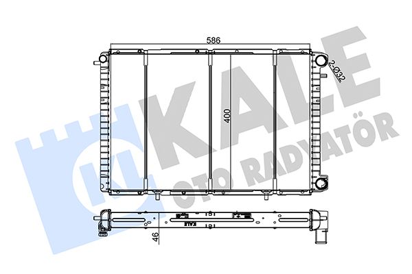 180500 KALE OTO RADYATÖR Радиатор, охлаждение двигателя