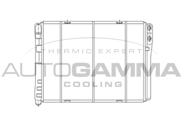 103069 AUTOGAMMA Радиатор, охлаждение двигателя