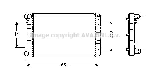 FTA2212 AVA QUALITY COOLING Радиатор, охлаждение двигателя