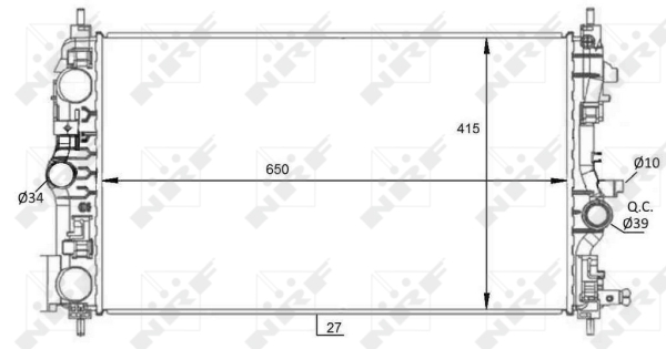 WG1723617 WILMINK GROUP Радиатор, охлаждение двигателя