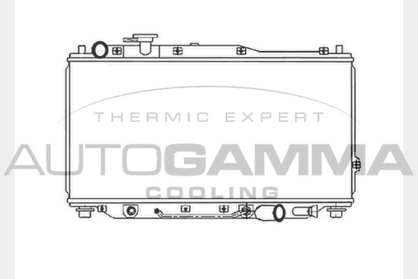 104031 AUTOGAMMA Радиатор, охлаждение двигателя