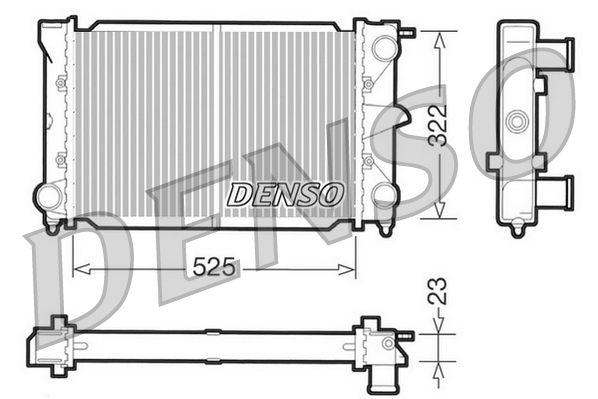 DRM32003 DENSO Радиатор, охлаждение двигателя