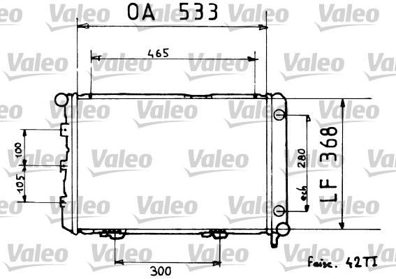 819376 VALEO Радиатор, охлаждение двигателя