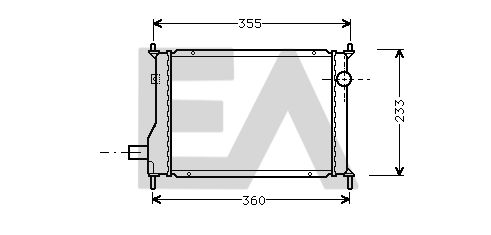 31R05032 EACLIMA Радиатор, охлаждение двигателя