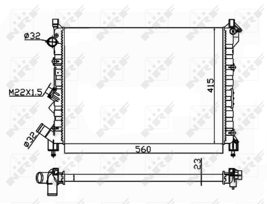 WG1723576 WILMINK GROUP Радиатор, охлаждение двигателя