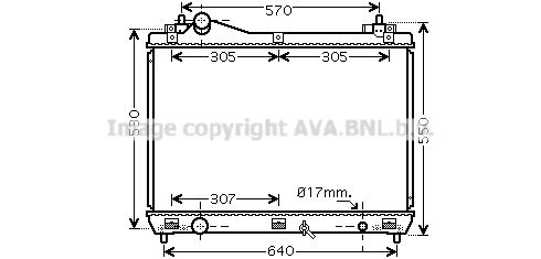 SZ2100 AVA QUALITY COOLING Радиатор, охлаждение двигателя