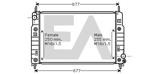 31R22064 EACLIMA Радиатор, охлаждение двигателя