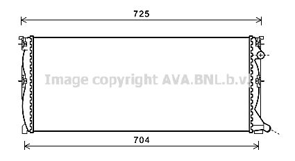 MS2538 PRASCO Радиатор, охлаждение двигателя