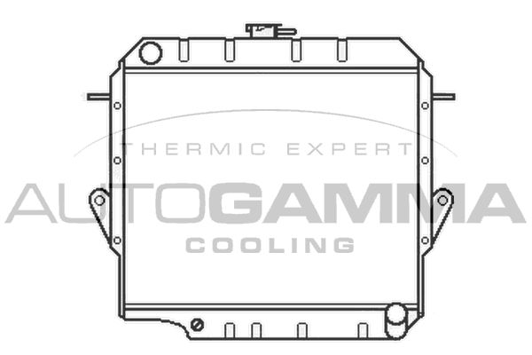 102363 AUTOGAMMA Радиатор, охлаждение двигателя