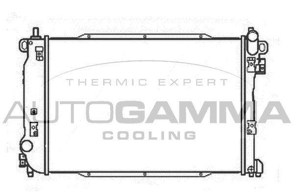 107204 AUTOGAMMA Радиатор, охлаждение двигателя
