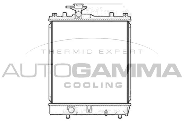 104148 AUTOGAMMA Радиатор, охлаждение двигателя