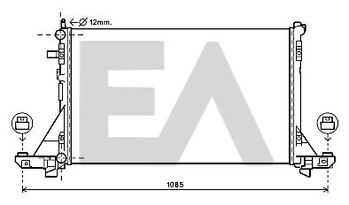 31R18140 EACLIMA Радиатор, охлаждение двигателя