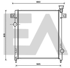 31R33019 EACLIMA Радиатор, охлаждение двигателя