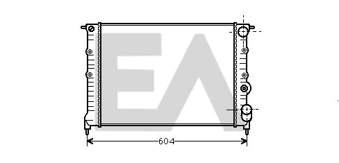 31R60031 EACLIMA Радиатор, охлаждение двигателя