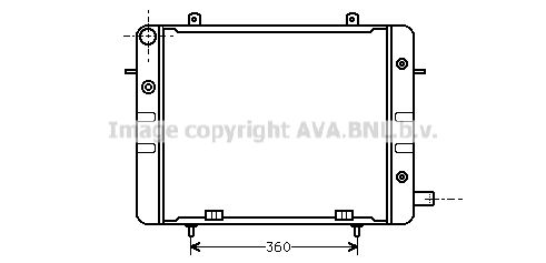 OL2154 AVA QUALITY COOLING Радиатор, охлаждение двигателя