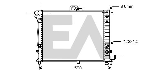 31R62009 EACLIMA Радиатор, охлаждение двигателя