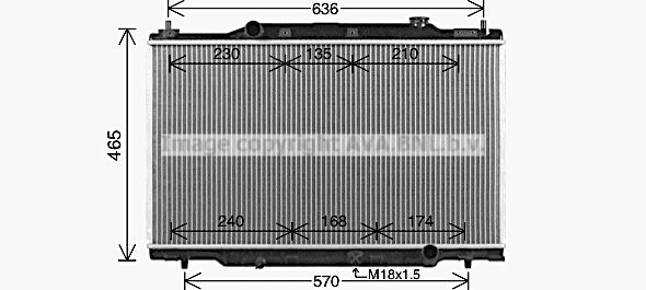 HD2333 AVA QUALITY COOLING Радиатор, охлаждение двигателя