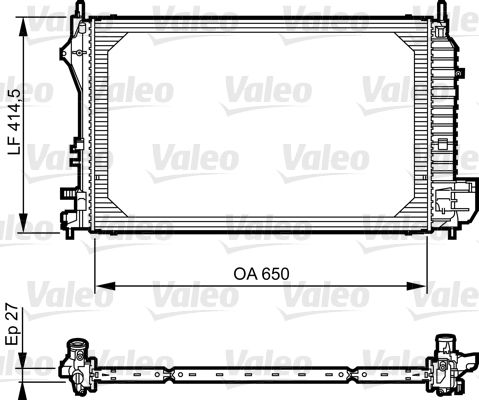 735083 VALEO Радиатор, охлаждение двигателя