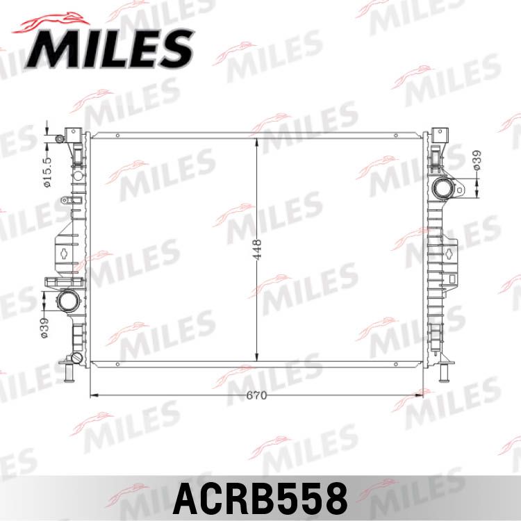 ACRB558 MILES Радиатор, охлаждение двигателя