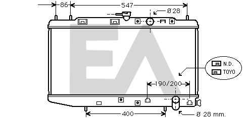 31R26015 EACLIMA Радиатор, охлаждение двигателя