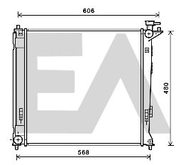 31R28084 EACLIMA Радиатор, охлаждение двигателя