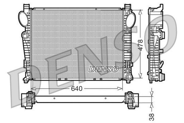 DRM17094 DENSO Радиатор, охлаждение двигателя