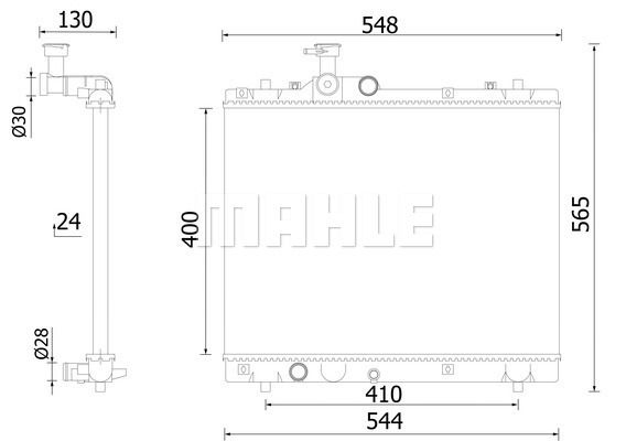 CR2421000S MAHLE Радиатор, охлаждение двигателя