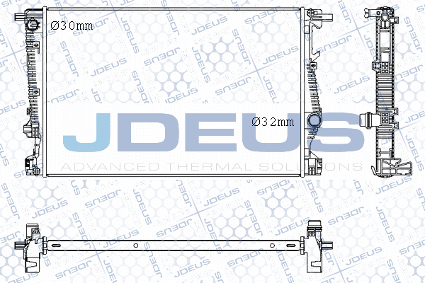 M0570000 JDEUS Радиатор, охлаждение двигателя