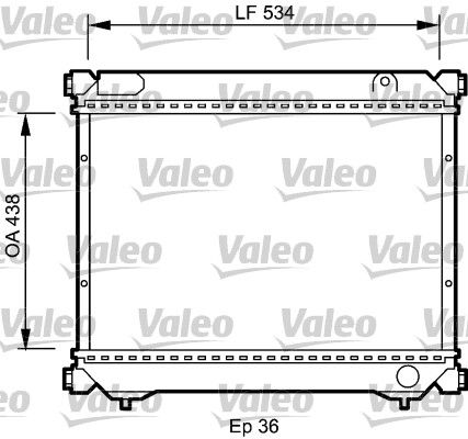 735074 VALEO Радиатор, охлаждение двигателя