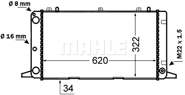 WG2182608 WILMINK GROUP Радиатор, охлаждение двигателя