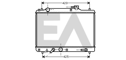 31R69031 EACLIMA Радиатор, охлаждение двигателя