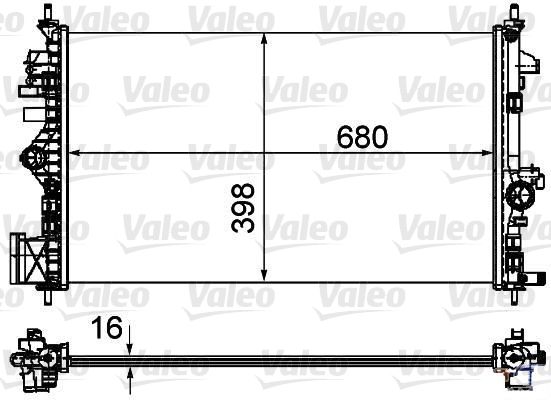 735485 VALEO Радиатор, охлаждение двигателя